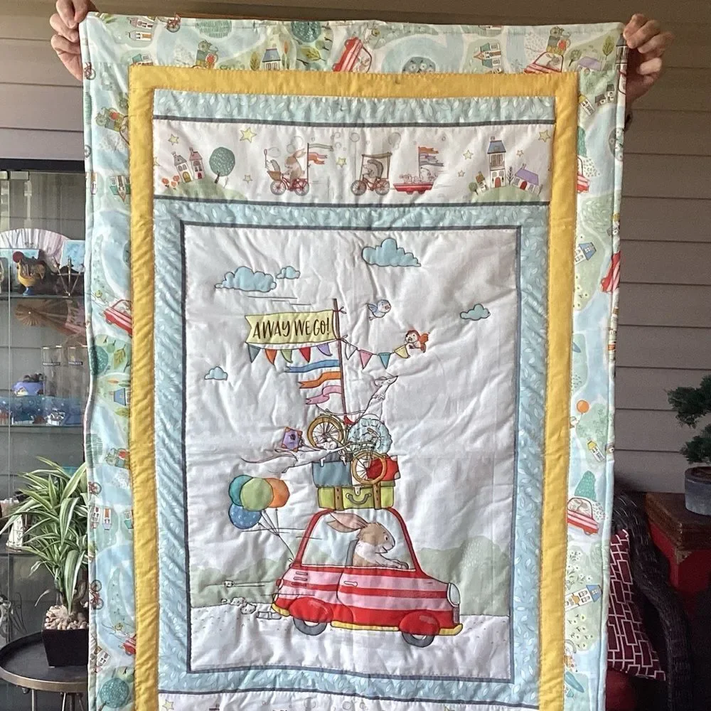 New with Tags Children's Adventure Hand Crafted Quilt